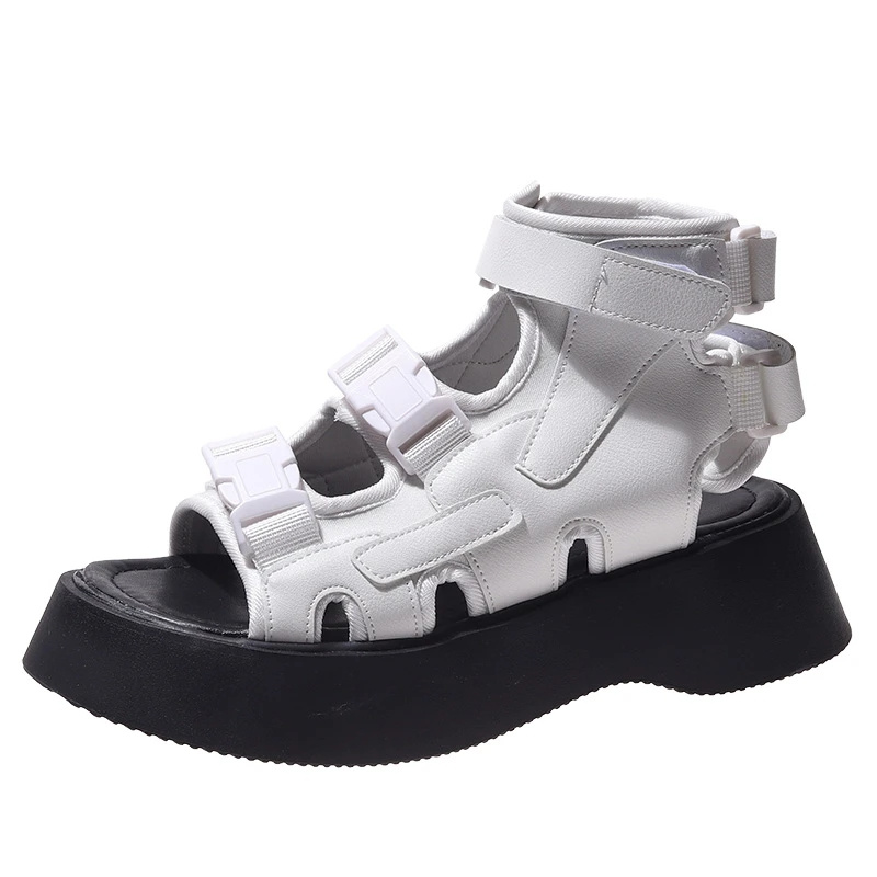 Gen Z K-POP Y2K Buckle Sandals for Streetwear Fashion