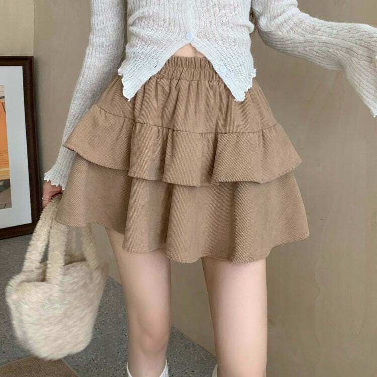 Gen Z K-POP Y2K High Waist Short Skirt for Streetwear Fashion