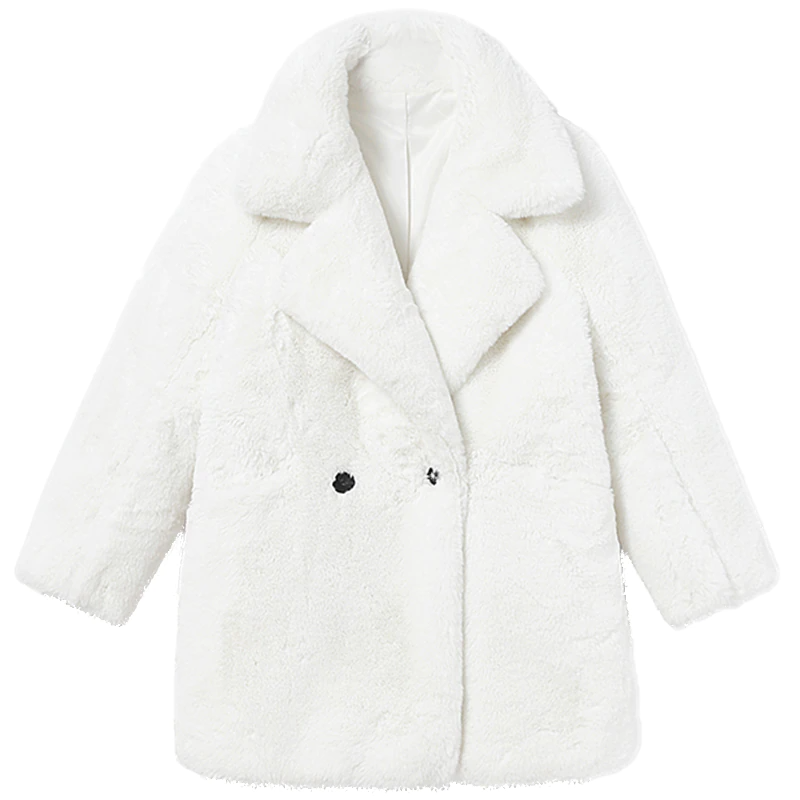 Gen Z K-POP Y2K Streetwear Fluffy Coat for Trendy Fashionistas