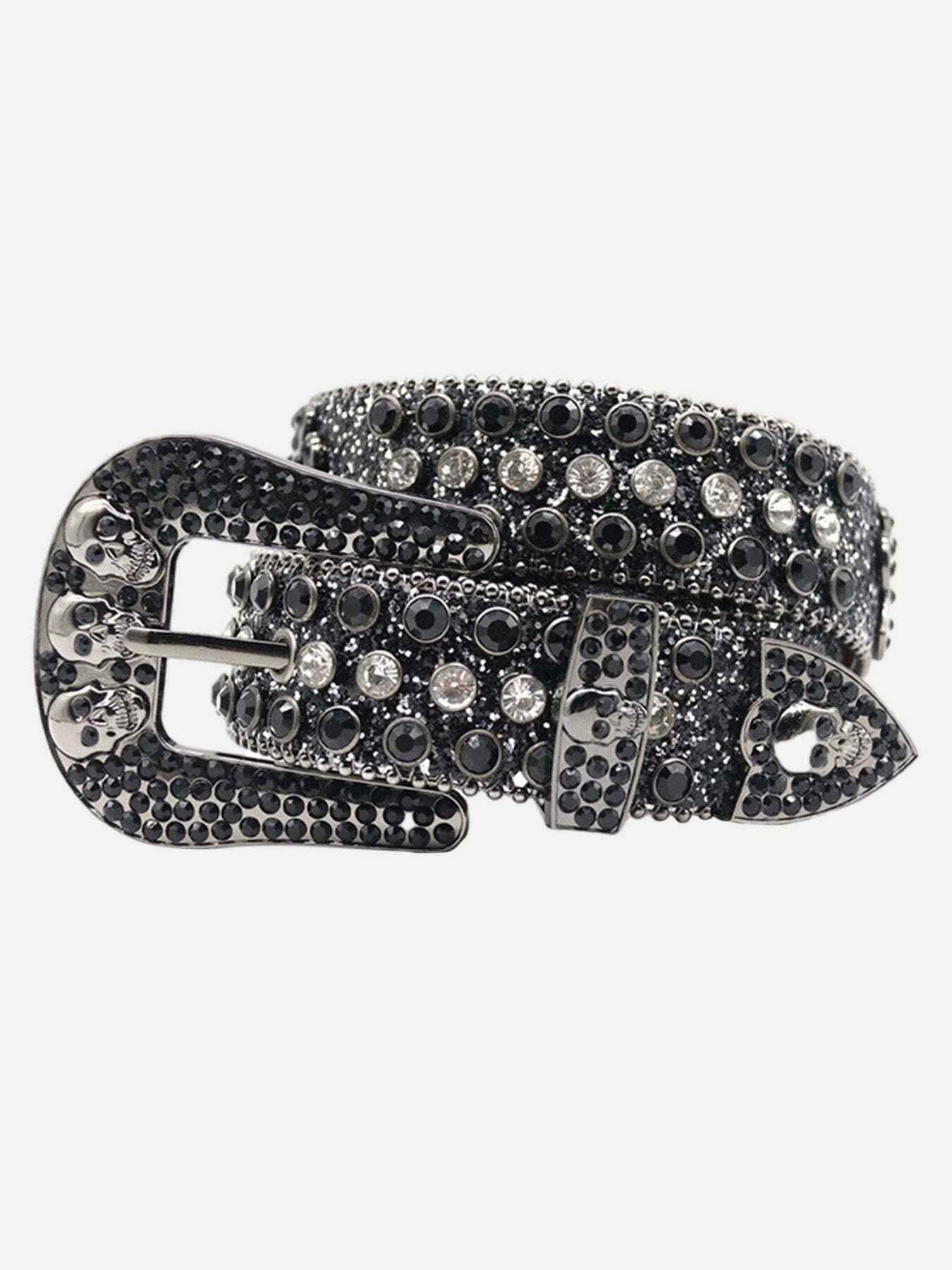 Gen Z Rhinestone Beaded Belt for K-POP Streetwear & Y2K Fashion