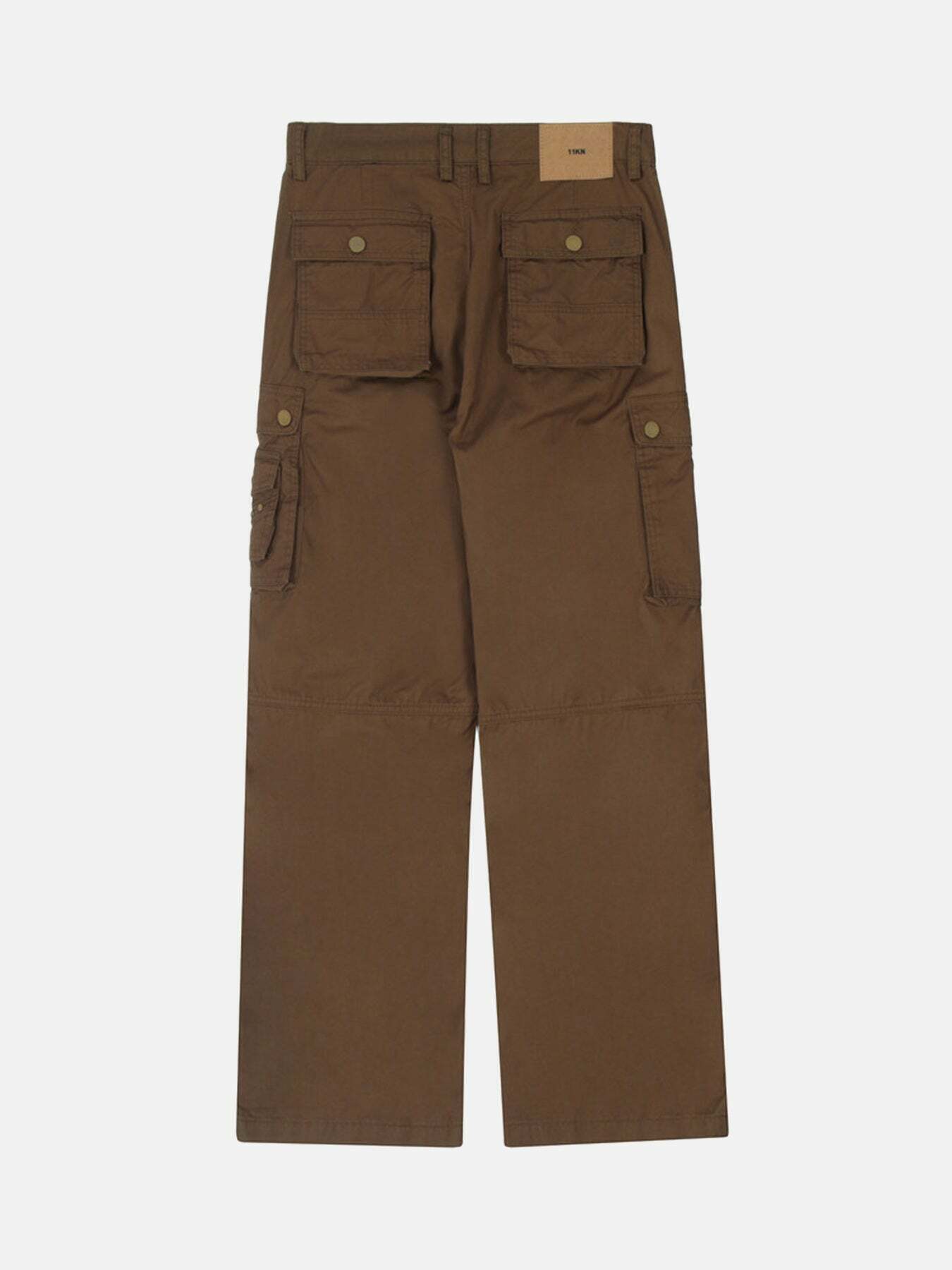 Gen Z Streetwear Multi-Pocket Work Pants - Y2K Style