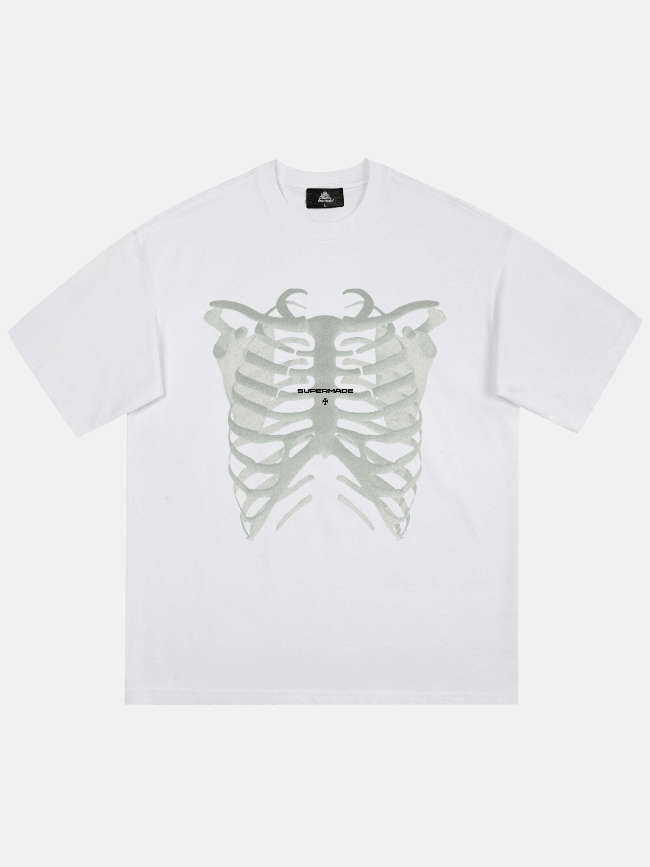 Gen Z Streetwear: Skull Print Tee for K-POP & Y2K Fashion