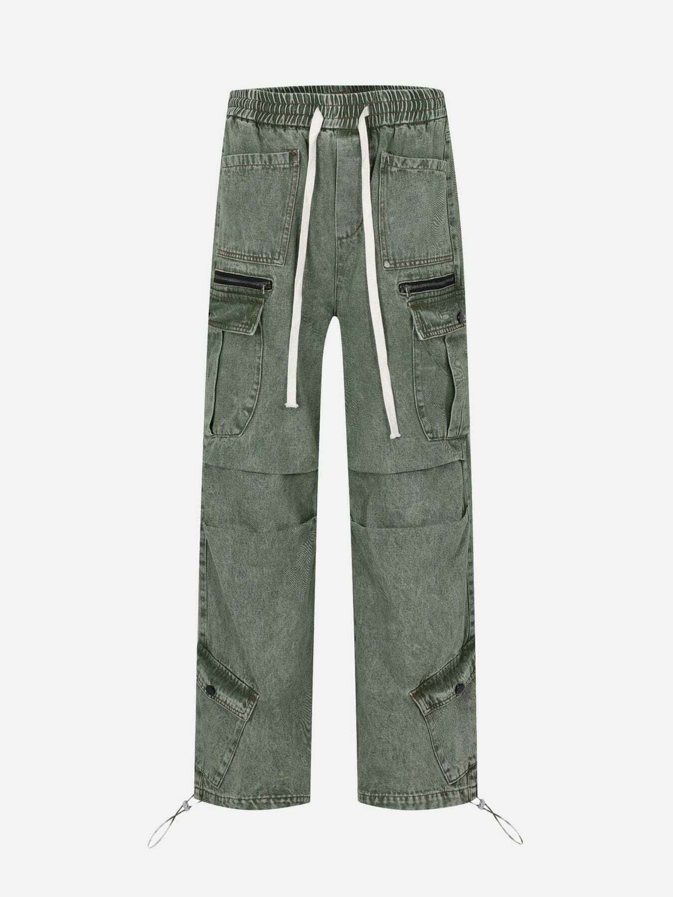 Gen Z Streetwear: Y2K Style Loose Straight Casual Pants