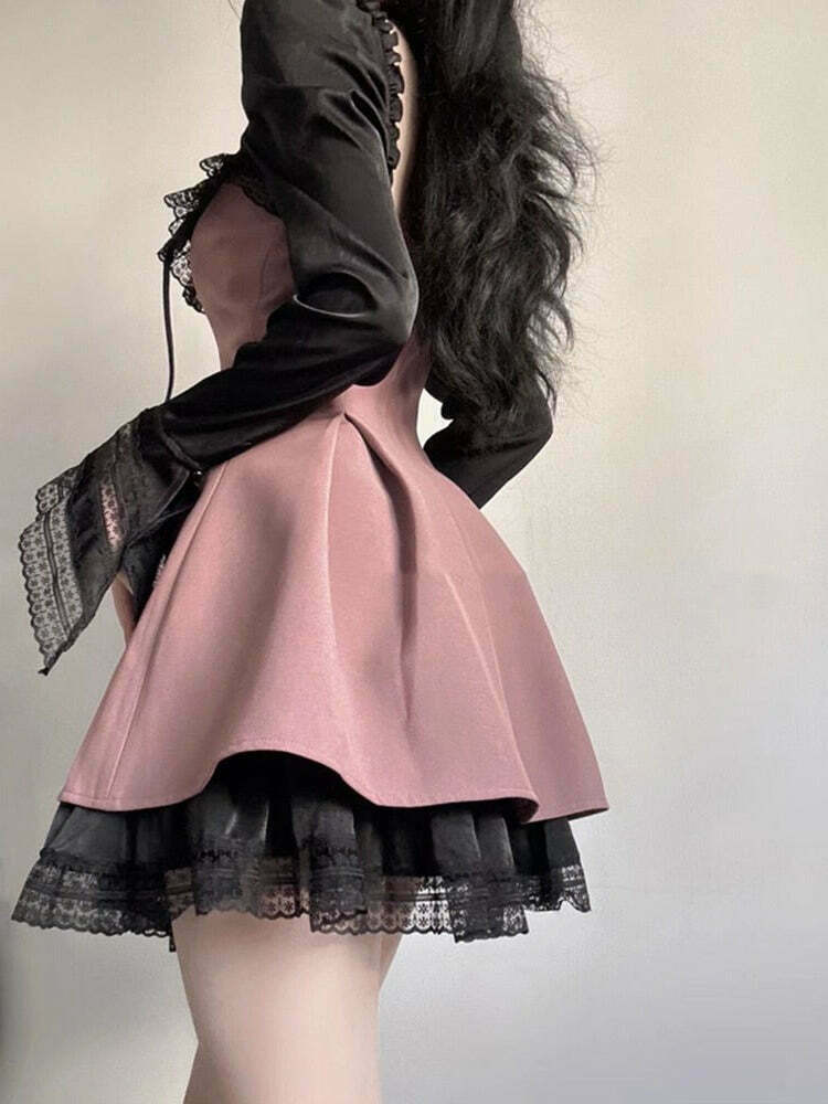 Gothic Kawaii Princess Dress for Gen Z Streetwear Style