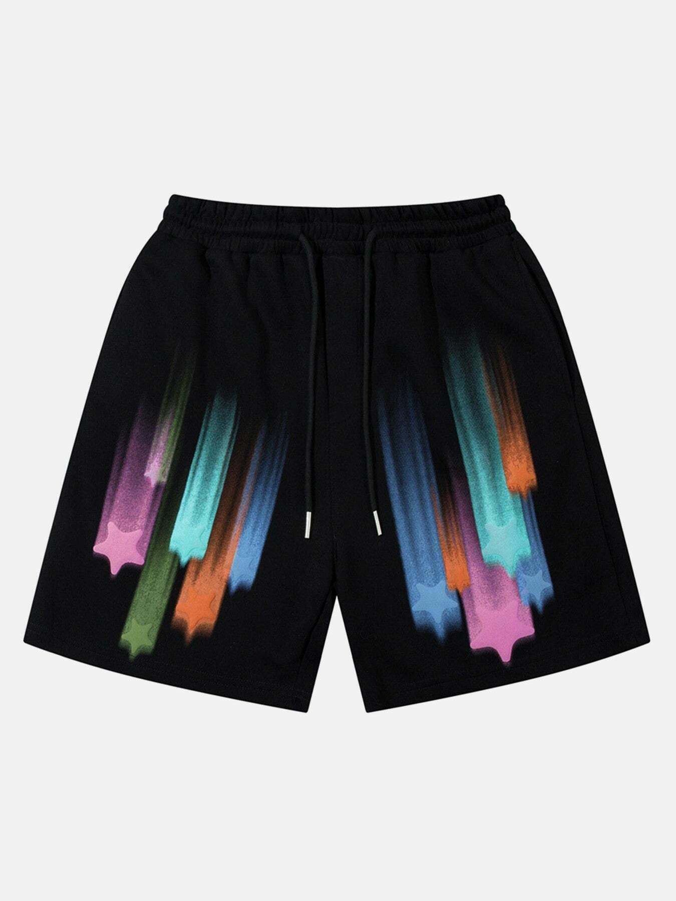 Graffiti Print Gen Z Streetwear Shorts