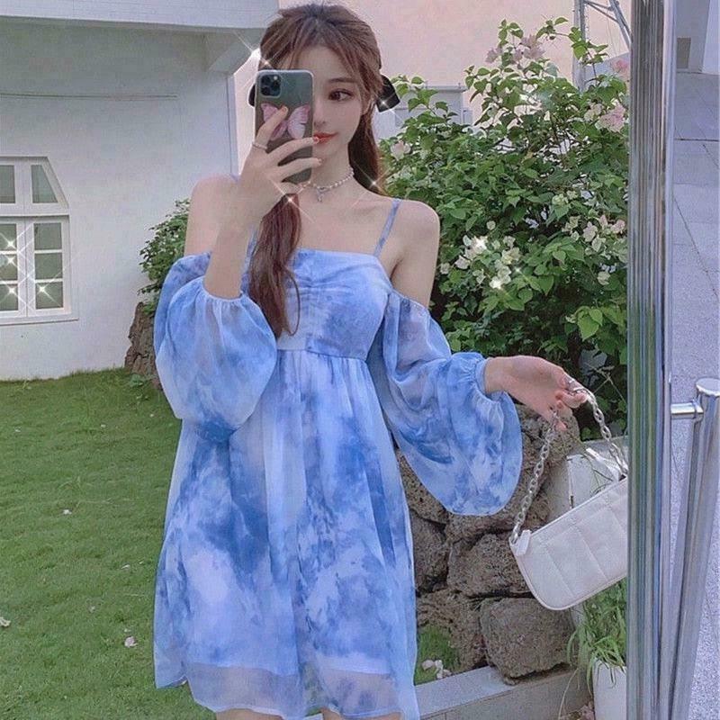 Kawaii Angelcore Princess Dress for Gen Z Streetwear Fashion