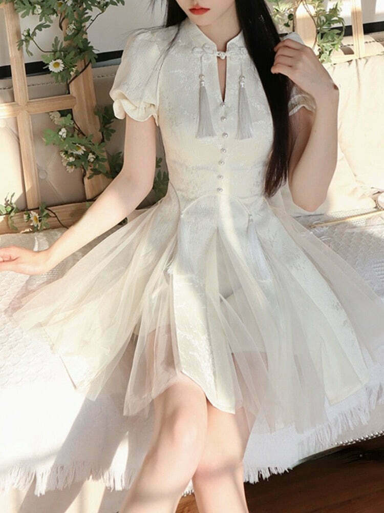 Kawaii Angelcore Princess Dress for Gen Z Streetwear