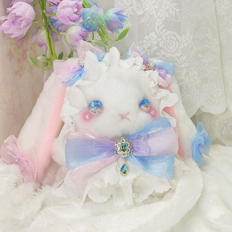 Kawaii Aurora Borealis Bunny Bag for Gen Z Streetwear Fashion