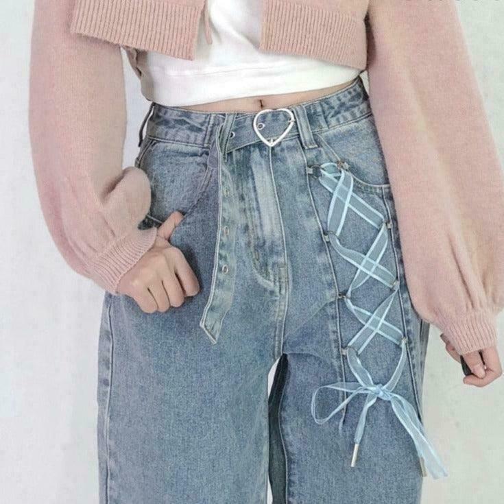 Kawaii Fairycore Princesscore Jeans: Gen Z Streetwear