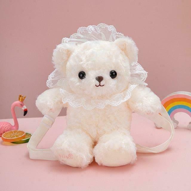 Lacy Bonnet Bear Friend Kawaii Bag for Gen Z Streetwear Fashion