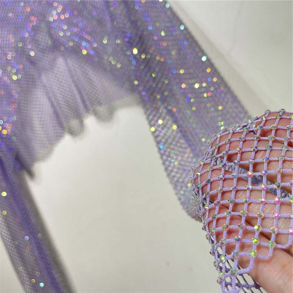 Mermaid Netting Pixie Dust Cardigan - Gen Z K-POP Streetwear