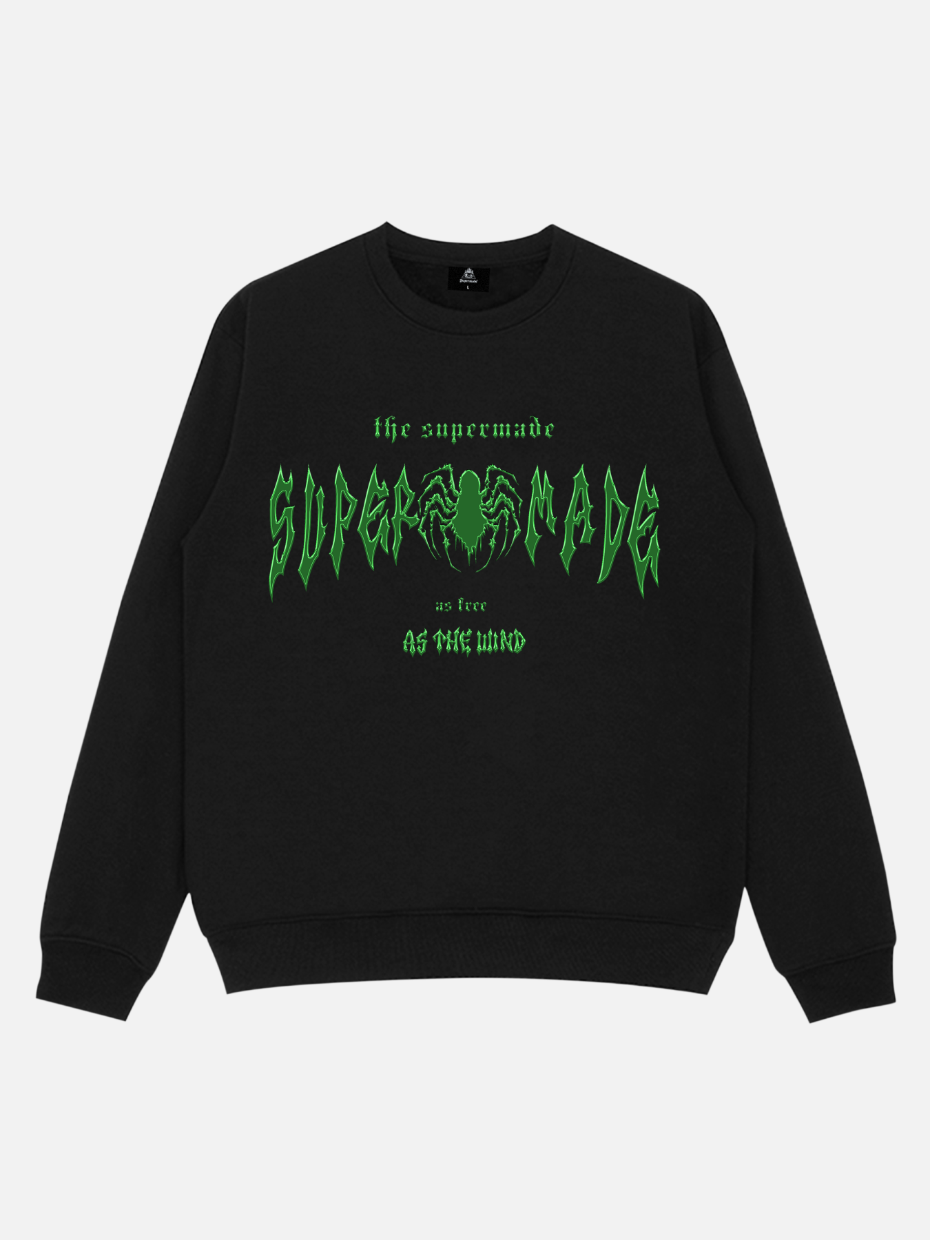 Metallic Spider Streetwear Sweatshirt for Gen Z and K-POP Fans