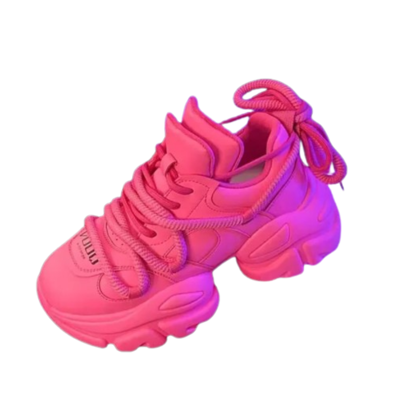 Neon Chunky Sneakers: Trendy Gen Z K-POP Streetwear