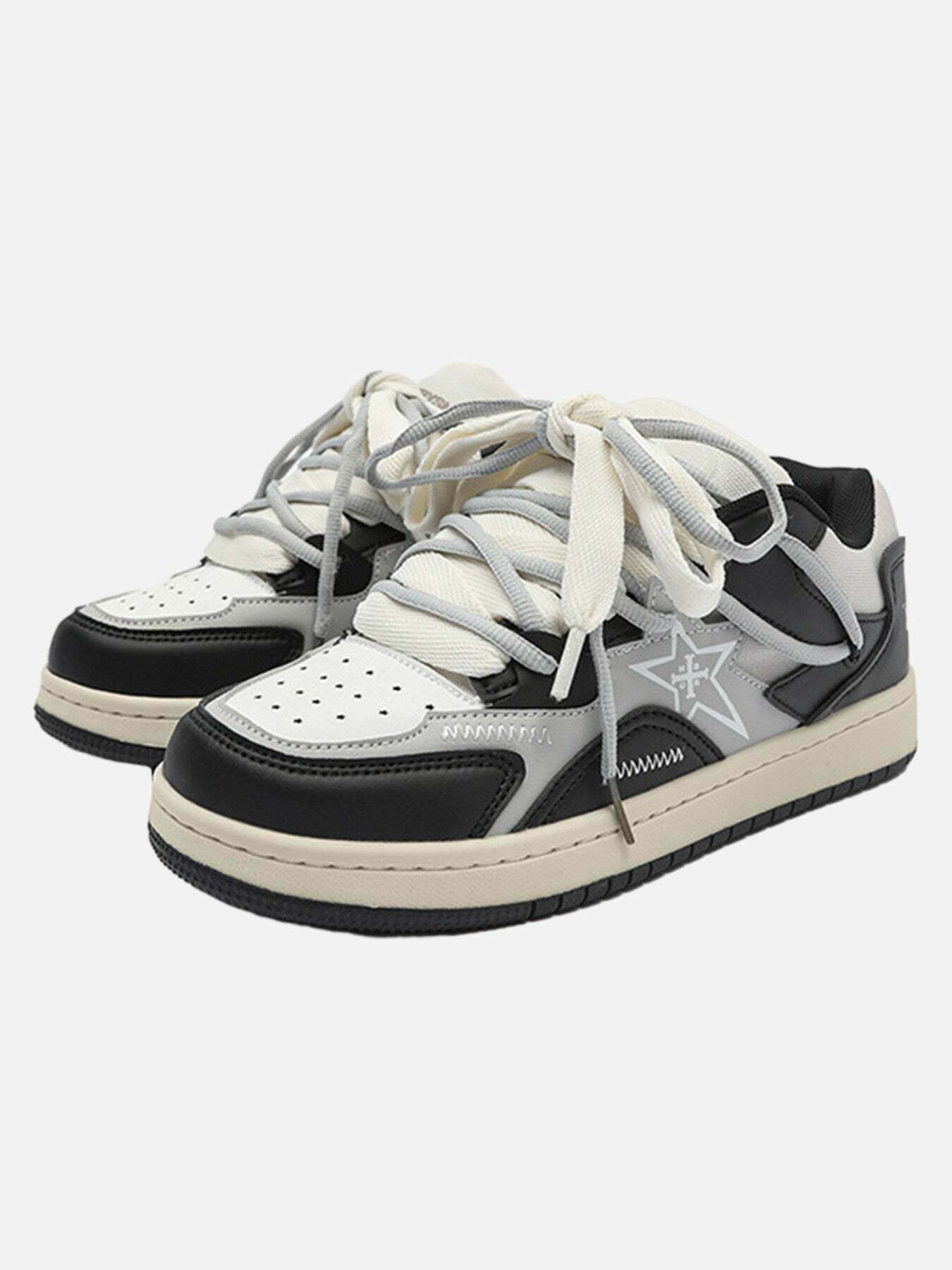 Pentagram Couple Shoes: Trendy Gen Z Streetwear for Casual Style