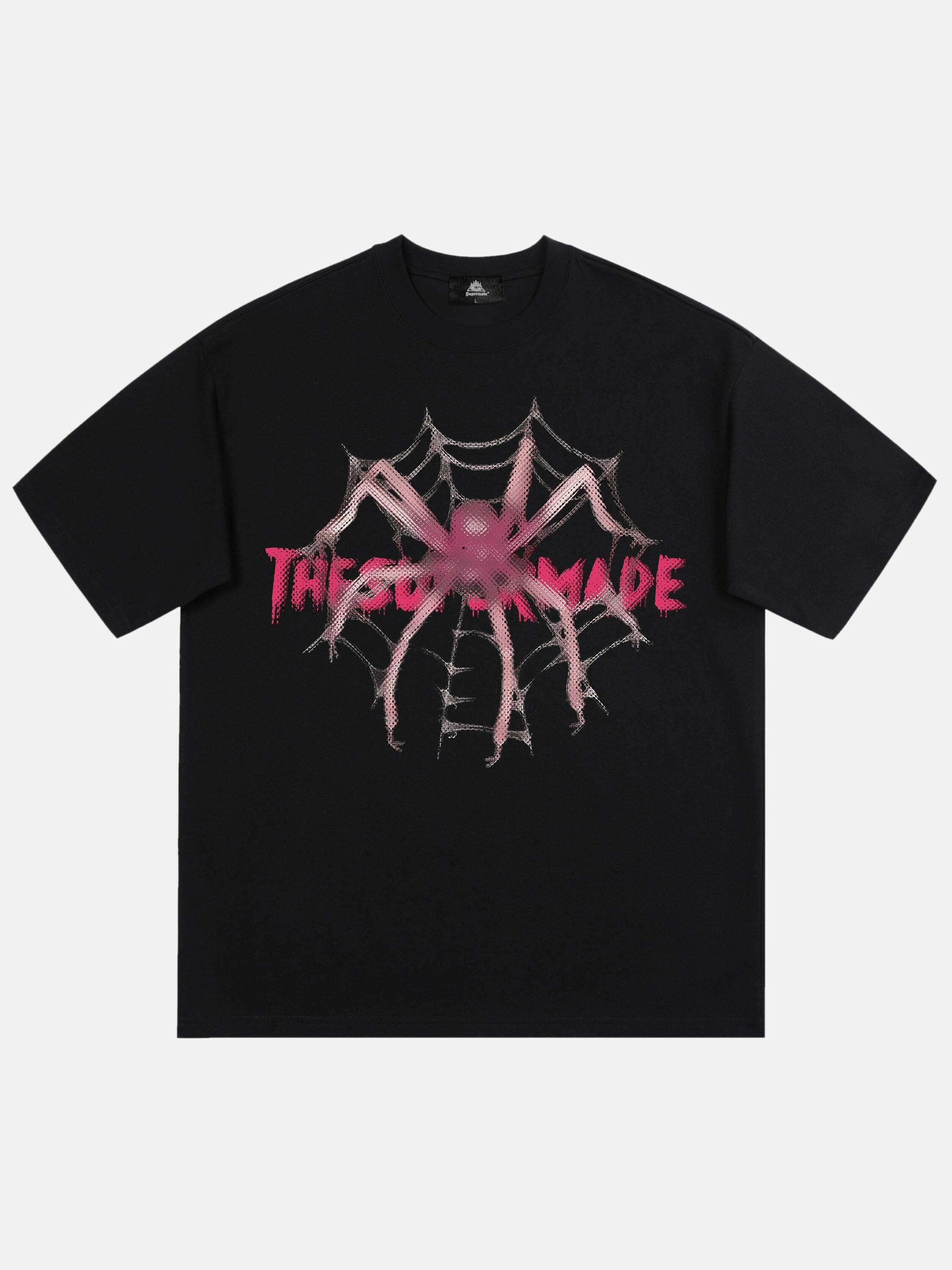 Pink Diamond Spider Streetwear Tee for Gen Z & K-POP Fashion