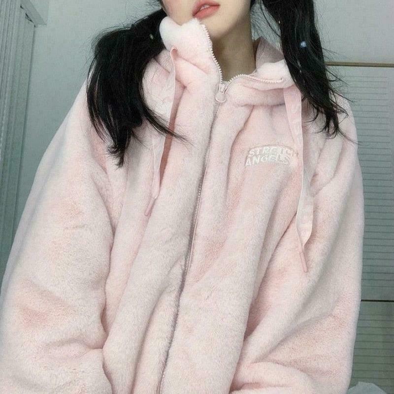 Pink Marshmallow Fairycore Sweater - Gen Z K-POP Streetwear Y2K