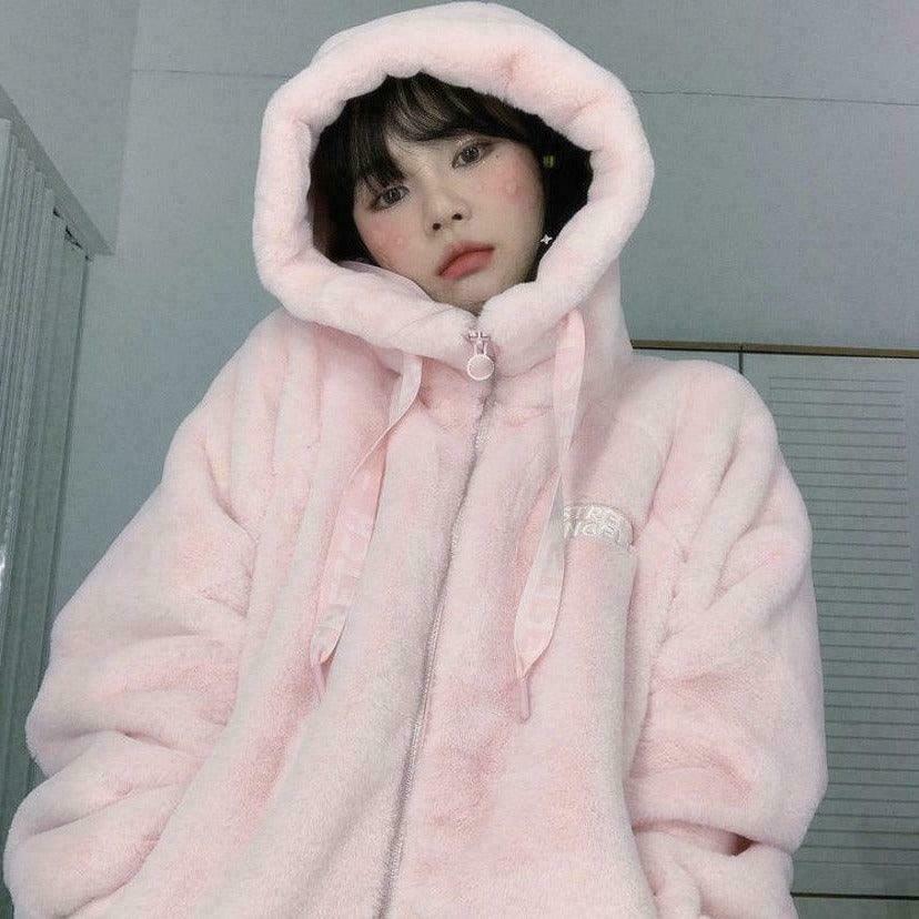 Pink Marshmallow Fairycore Sweater - Gen Z K-POP Streetwear Y2K