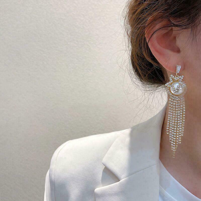 Princesscore Simulated Pearl Earrings for Gen Z Fashionistas