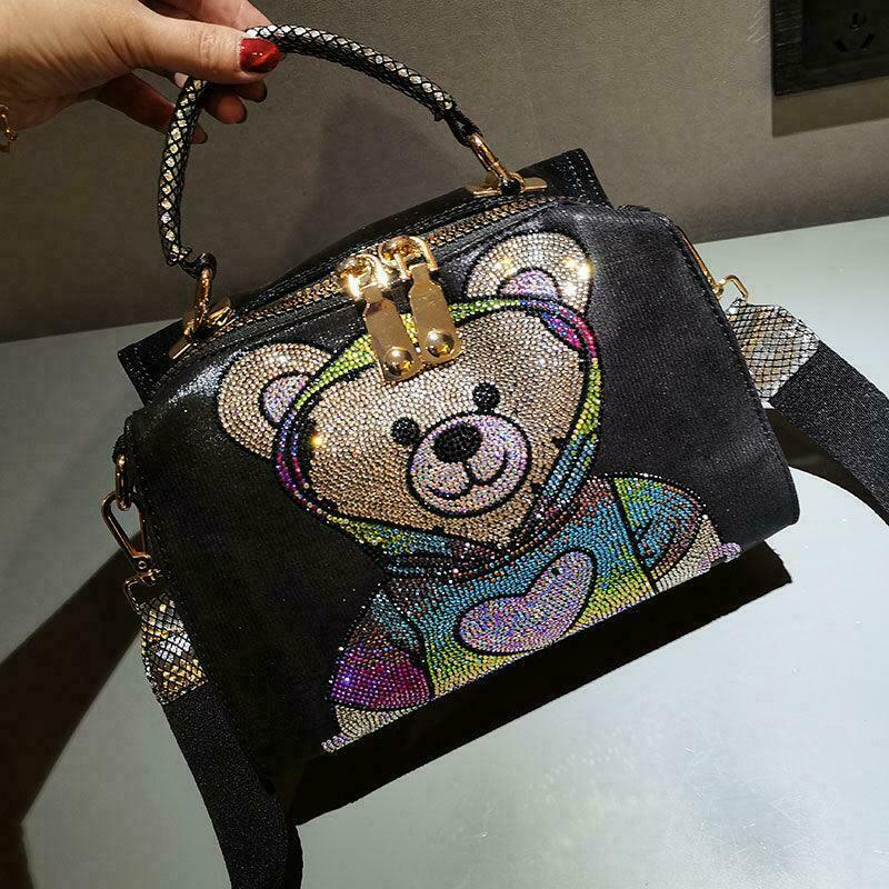 Rainbow Kawaii Teddy Bear Bag - Trendy Gen Z Streetwear Fashion