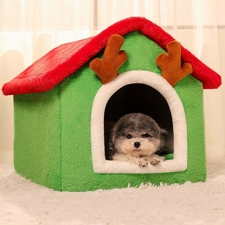 Removable Washable Pet House Nest for Stylish Gen Z K-POP Streetwear