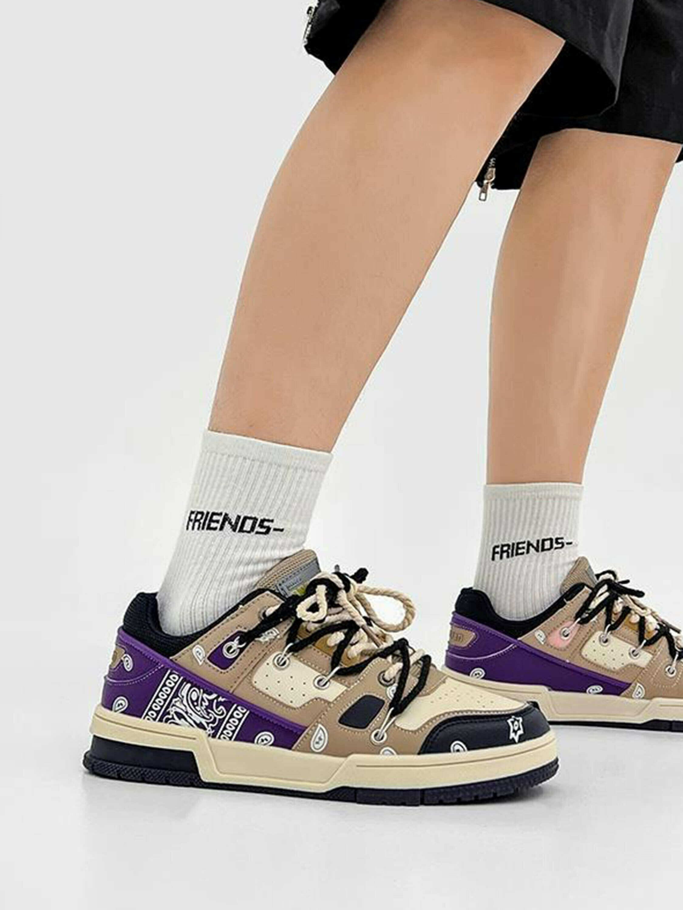 Retro Floral Board Sneakers for Gen Z Fashion - Trendy Streetwear