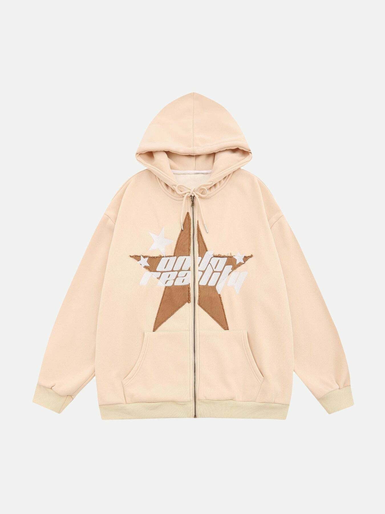 Retro Letter Print Hoodie - Trendy Gen Z K-POP Streetwear for Y2K Fashion