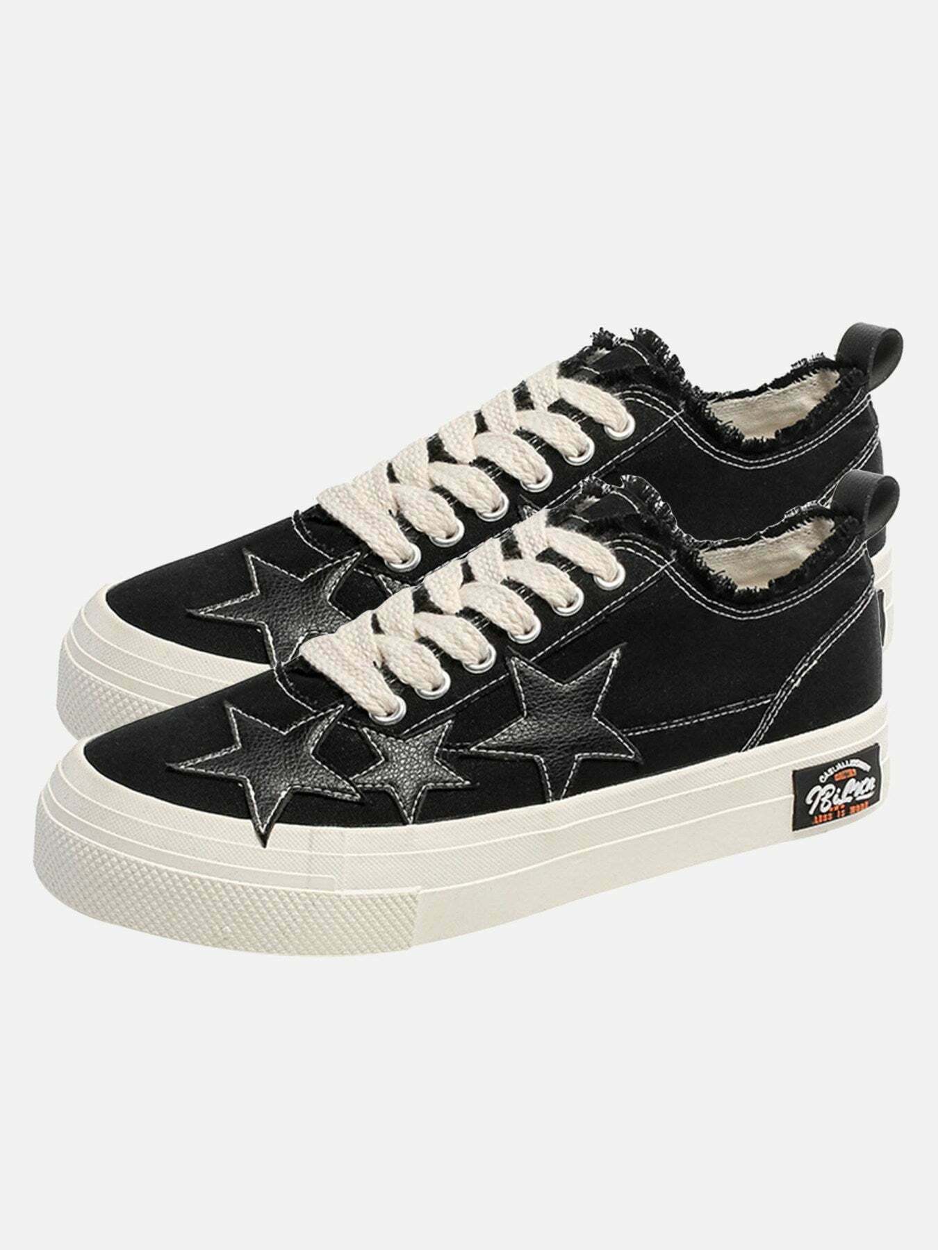 Retro Star Canvas Sneakers for Gen Z Fashionistas