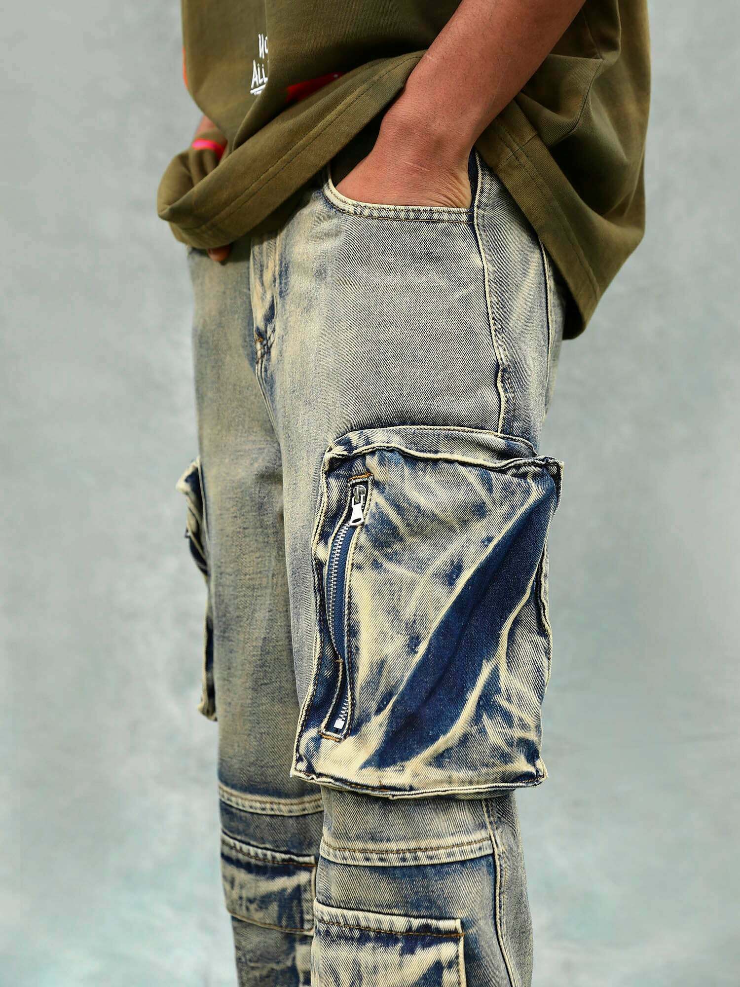 Retro Washed Denim Overalls: Versatile Gen Z Streetwear