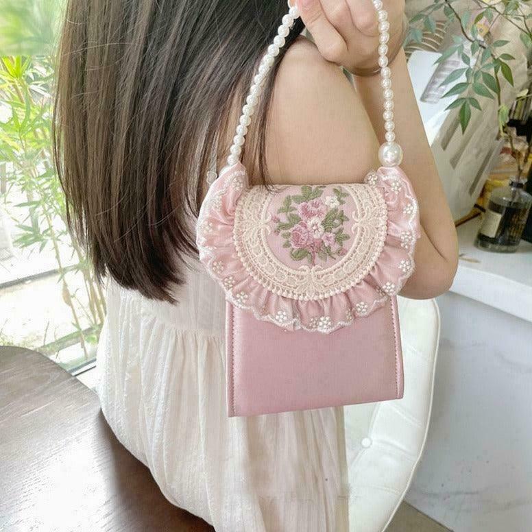 Rose & Matcha Tea Kawaii Bag for Gen Z Fashion: Y2K Streetwear Style