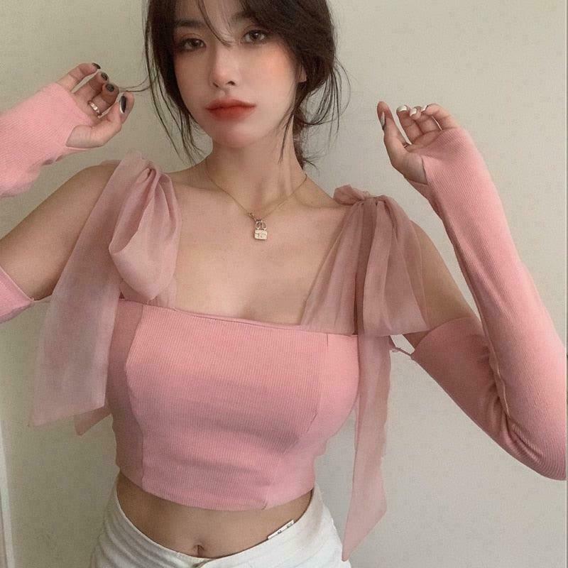 Rosy Swan Ballerina Corset Top Set for Gen Z Fashion: Y2K Streetwear & K-POP Style