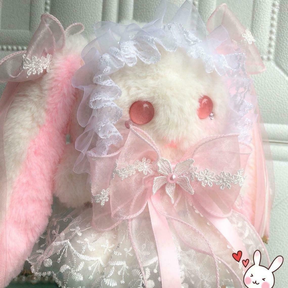 Snow Lace Bunny Kawaii Bag for Gen Z: Y2K Streetwear Fashion