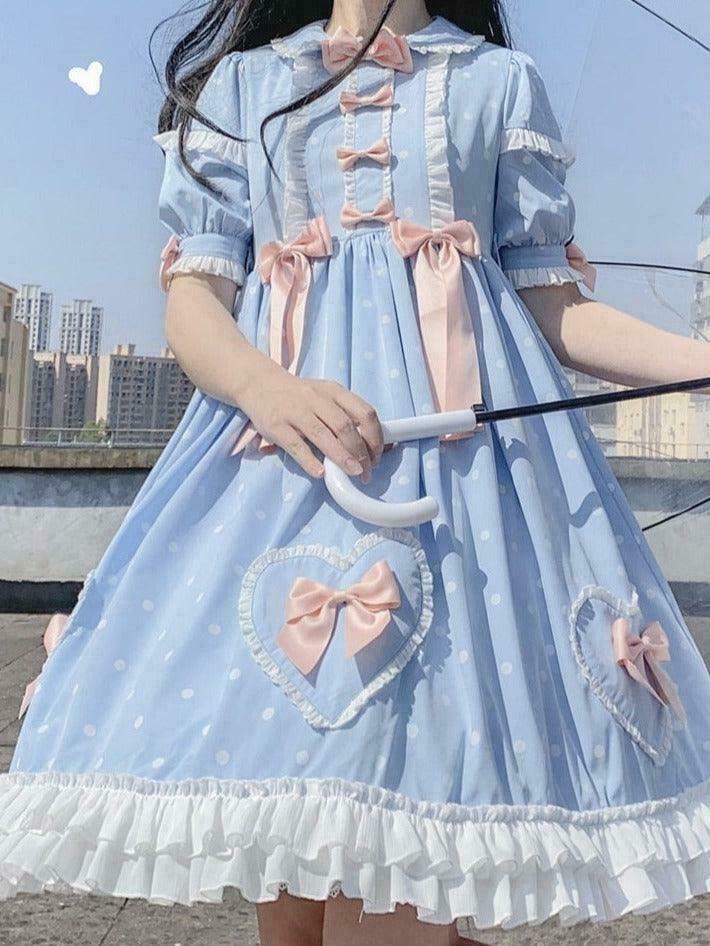 Snowy Valentine Fairycore Princess Dress for Gen Z Streetwear