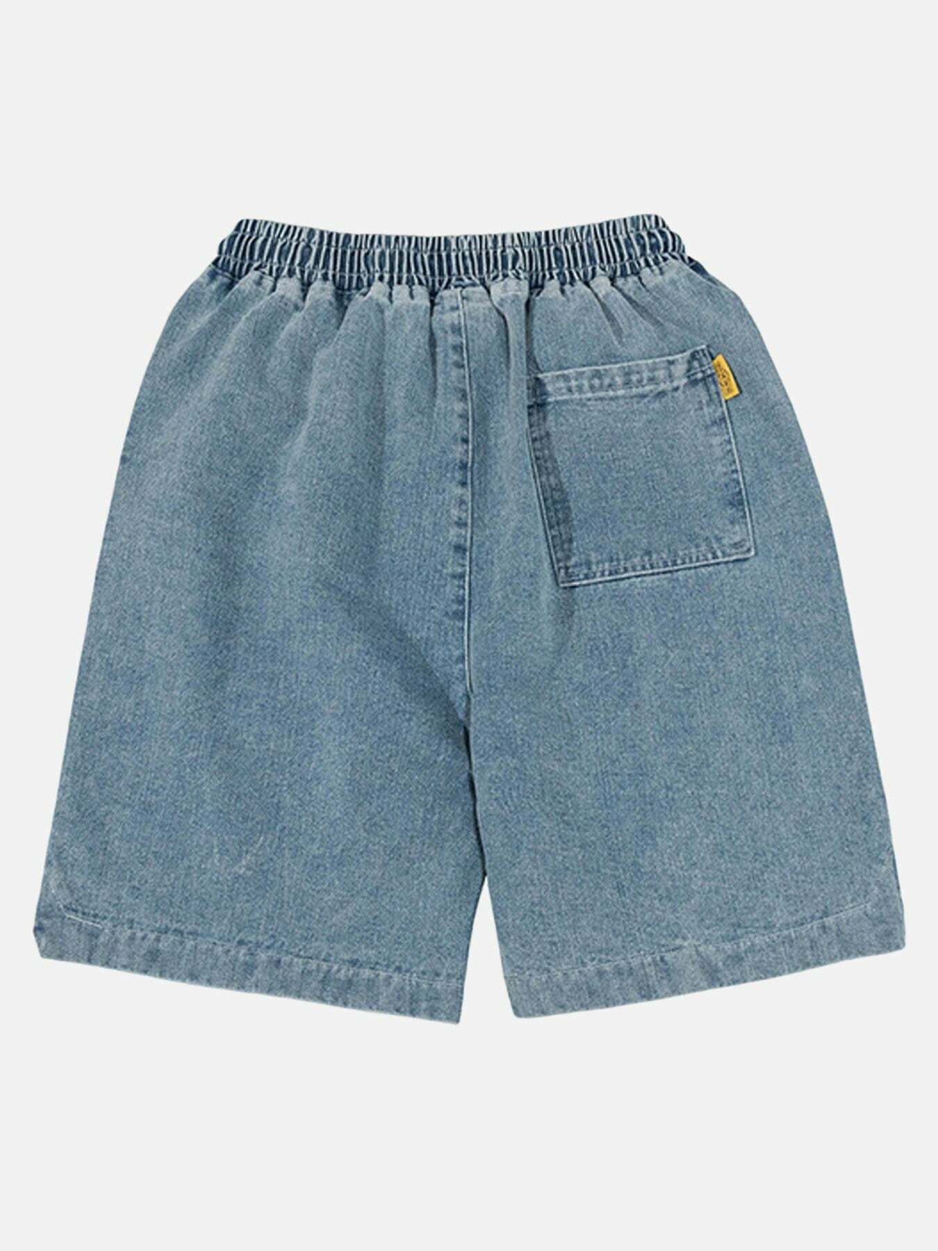 Splicing Letter Print Gen Z Streetwear Shorts