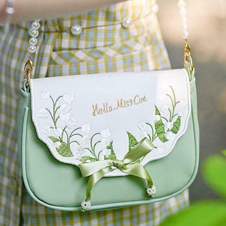 Spring Blossom Fairycore Kawaii Bag for Gen Z Streetwear Style