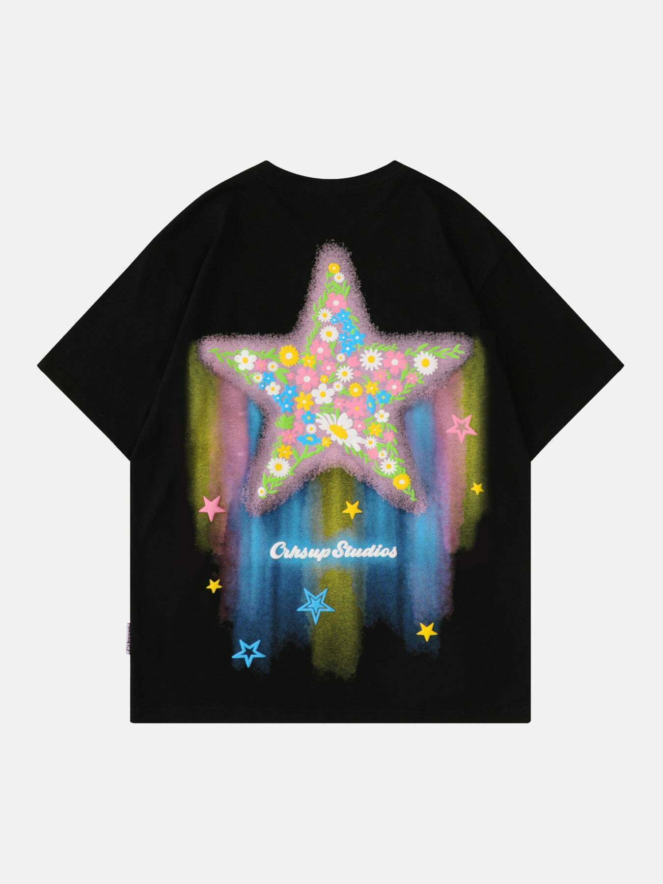 Star Crush Graphic Tee: Trendy Gen Z K-POP Streetwear