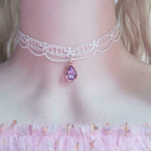 Starlit Lake Fairycore Choker for Gen Z K-POP Streetwear