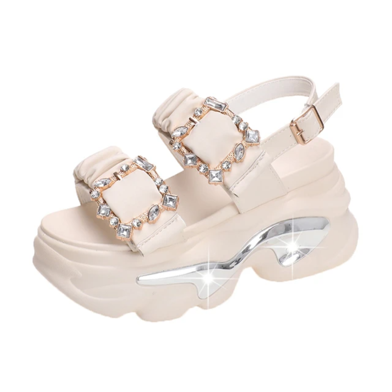 Starry Summer Sandals: Trendy Gen Z K-POP Streetwear for Y2K Fashion