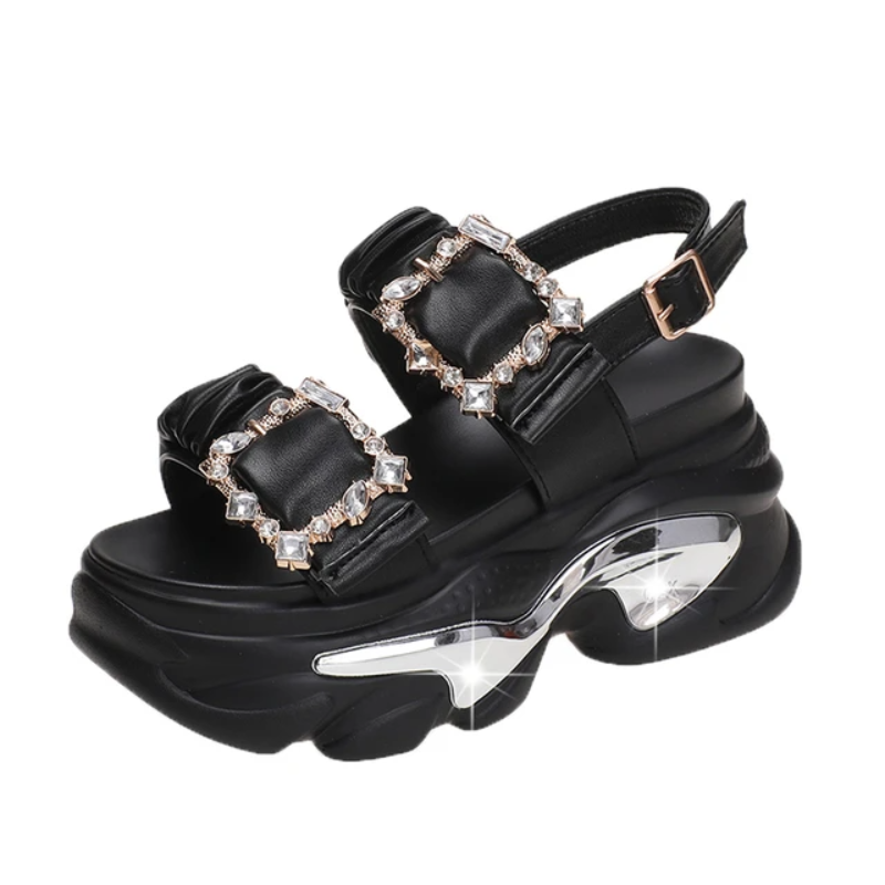 Starry Summer Sandals: Trendy Gen Z K-POP Streetwear for Y2K Fashion