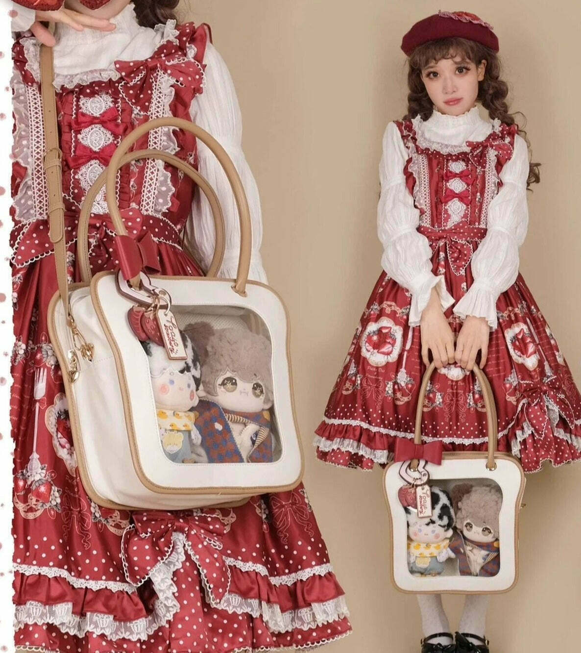 Strawberry Jam Kawaii Bag for Gen Z Streetwear Fashion