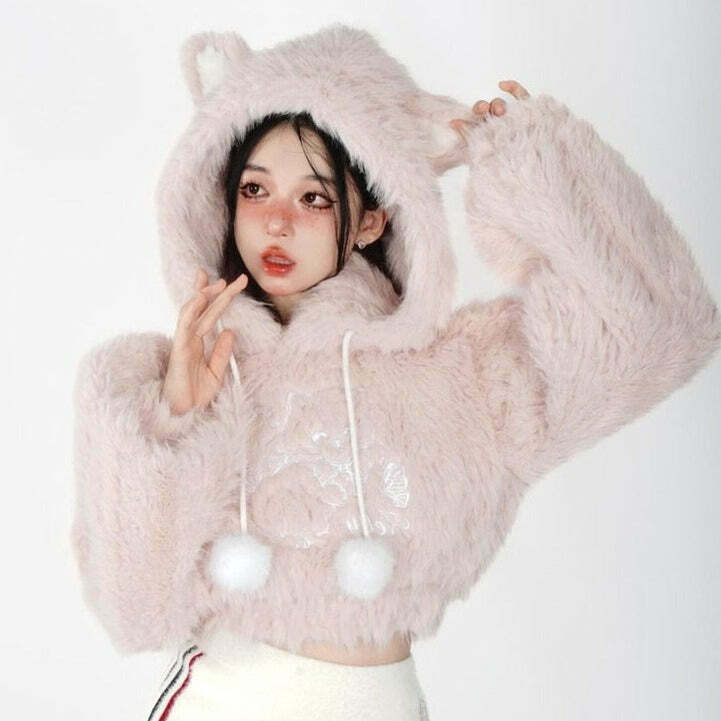 Strawberry Mochi Princesscore Kawaii Sweater Hoodie for Gen Z Fashion