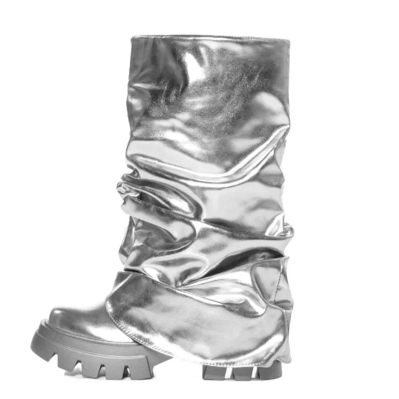 Stylish Eclipse Star Boots for Gen Z Fashionistas - Trendy K-POP Streetwear with Y2K Vibes