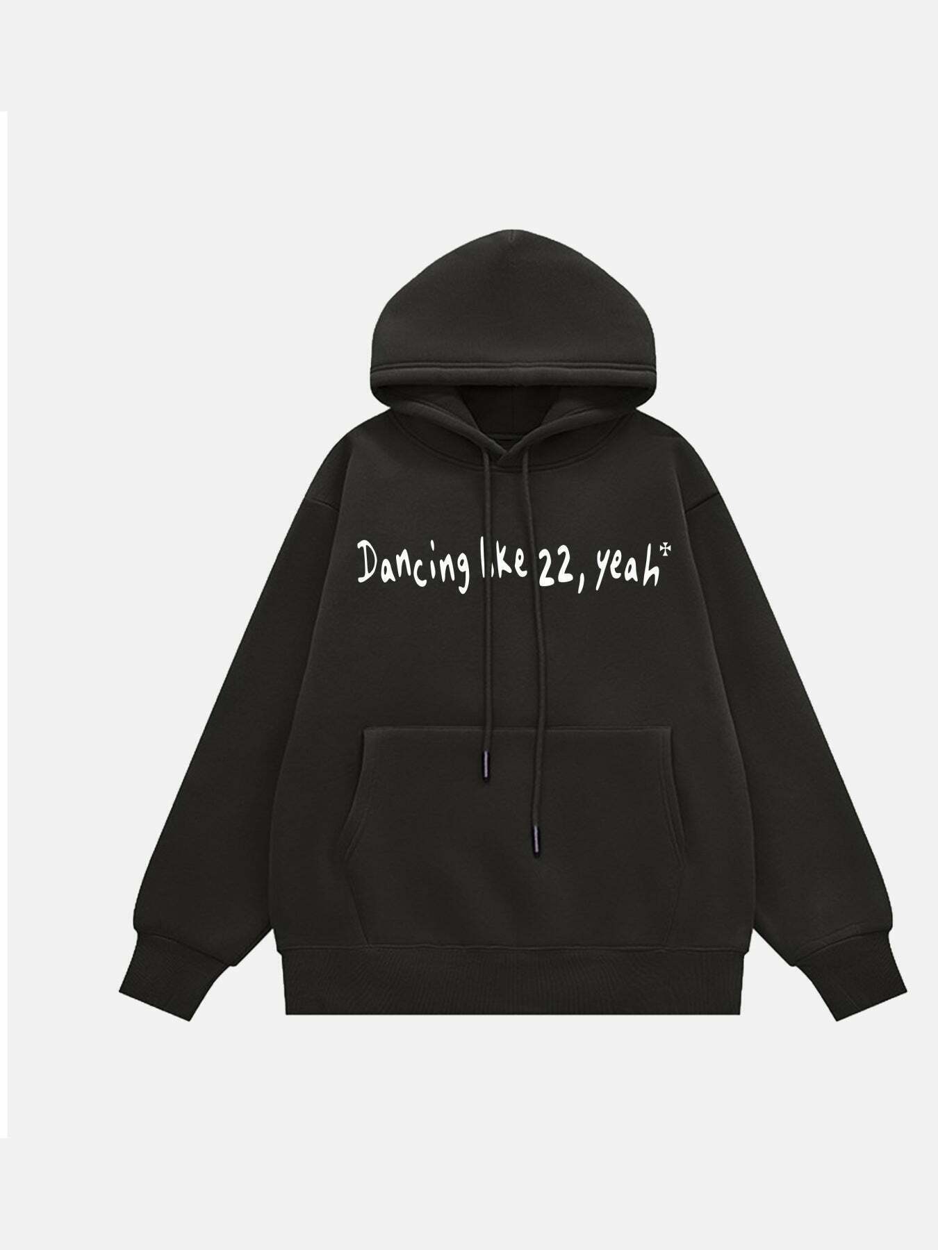 Stylish Handwritten Font Hoodie for Gen Z Fashionistas