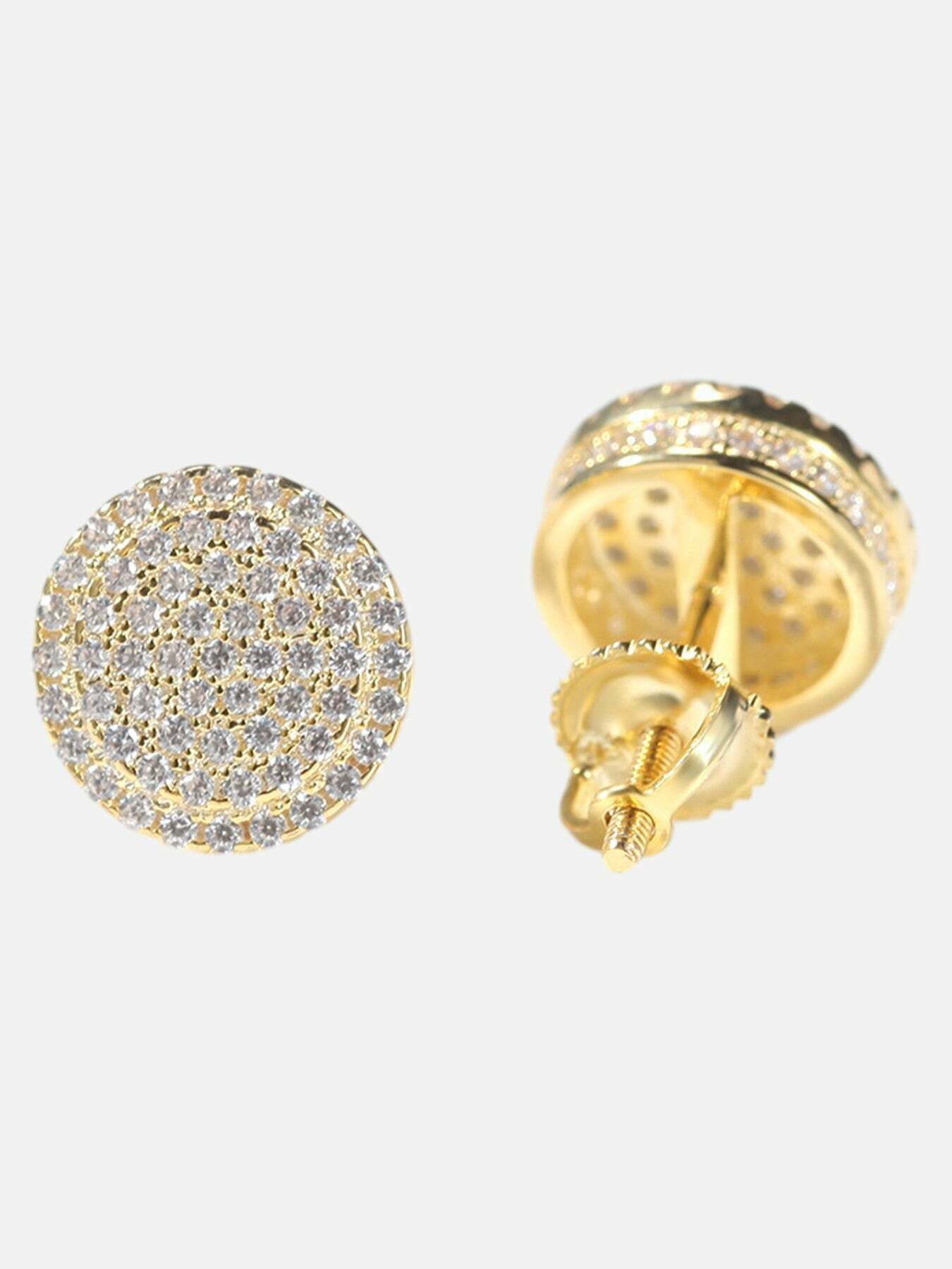 Stylish Hip Hop Stud Earrings for Gen Z Fashionistas