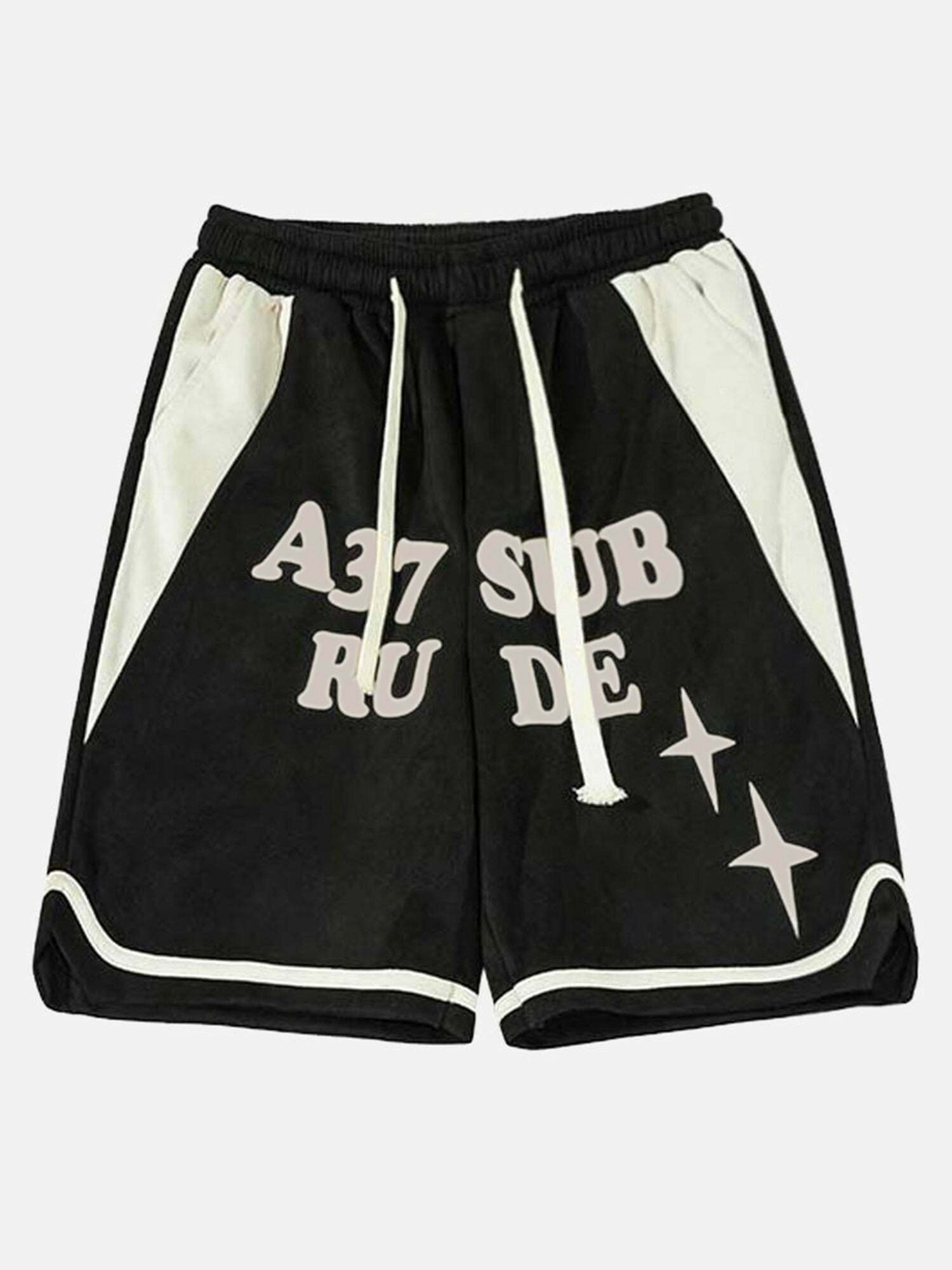 Suede Embroidered Shorts: Gen Z K-POP Streetwear & Y2K Fashion