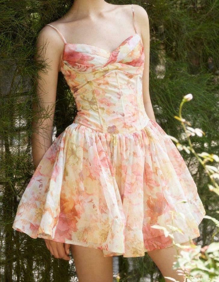 Sunset Pixie Kawaii Fairy Grunge Cottagecore Princess Dress