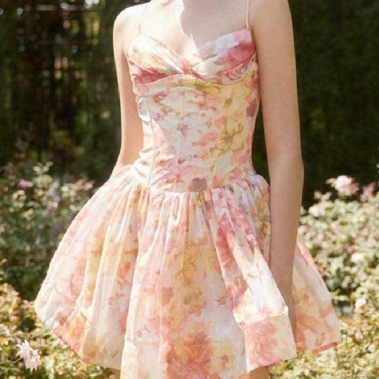 Sunset Pixie Kawaii Fairy Grunge Cottagecore Princess Dress