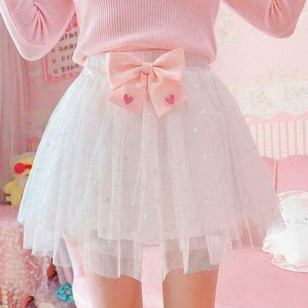 Tutu Princesscore Skirt with Detachable Bow Pin