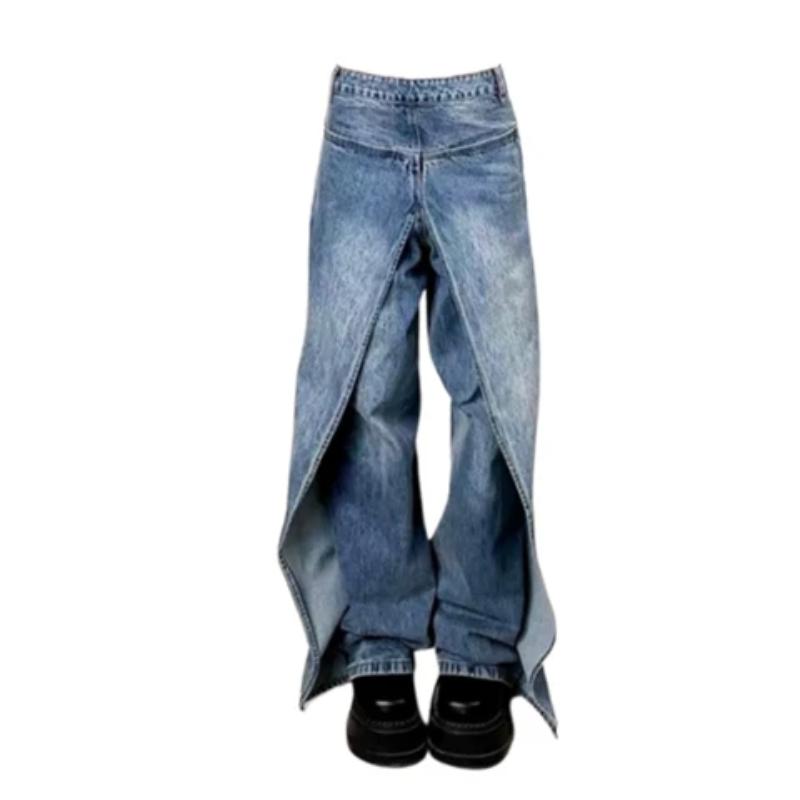 Vintage Baggy Jeans: Trendy Gen Z K-POP Streetwear for Y2K Style