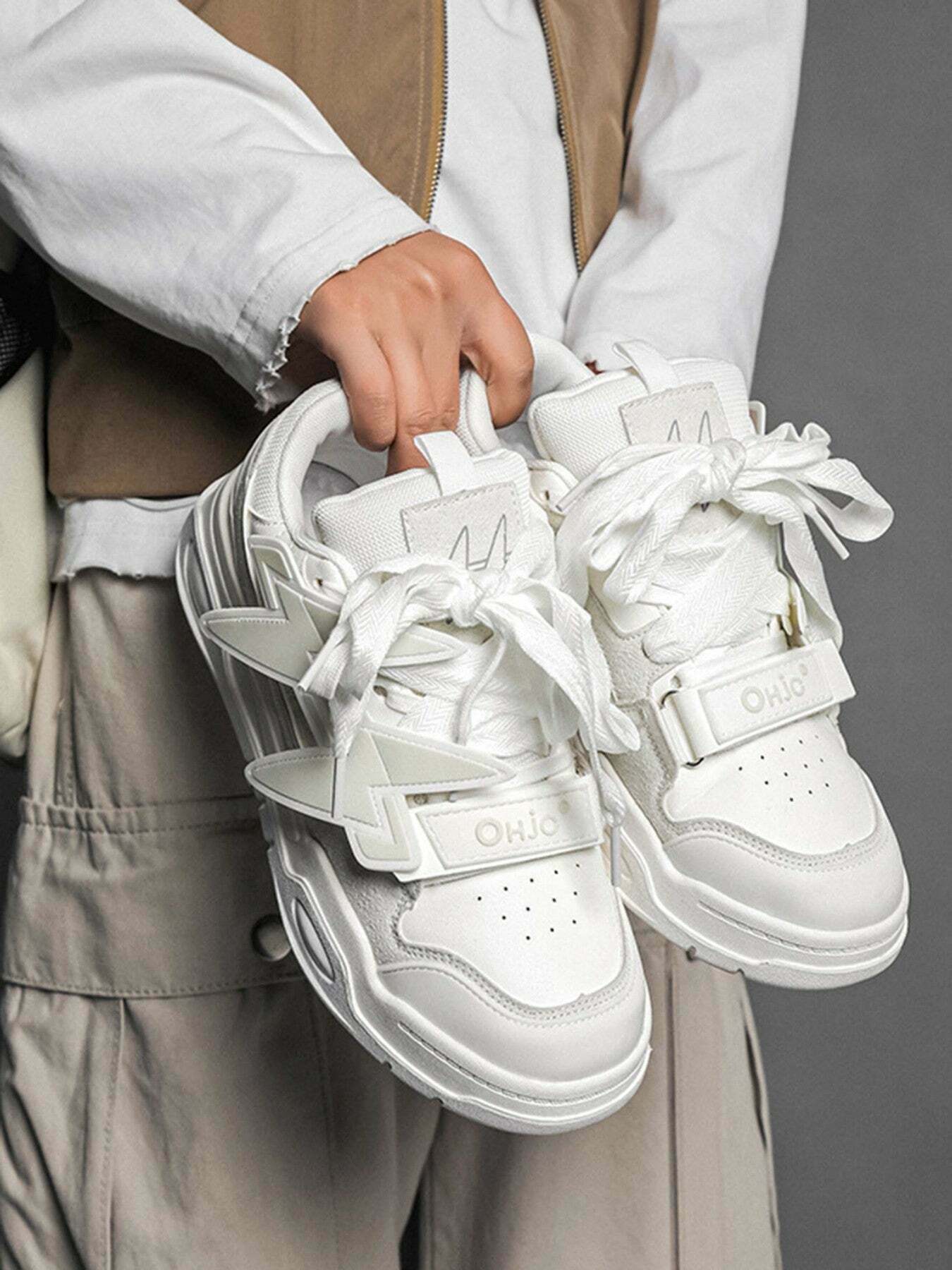 Vintage Chunky Platform Sneakers for Gen Z, K-POP & Y2K Fashion