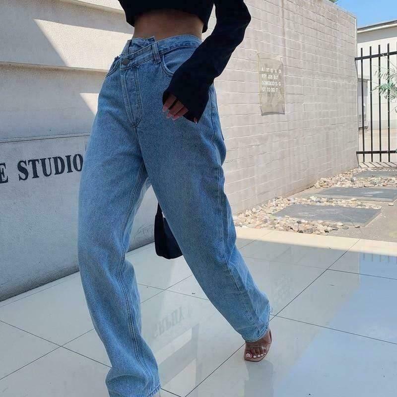 Vintage Gen Z K-POP Streetwear: Aria Y2K Denim Jeans